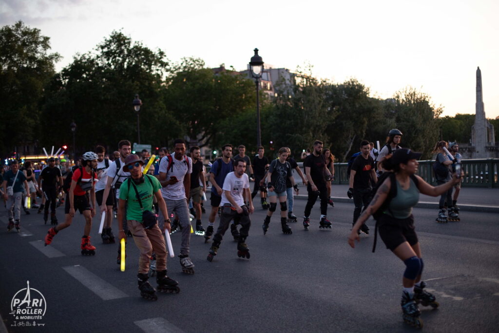 participants en roller paris