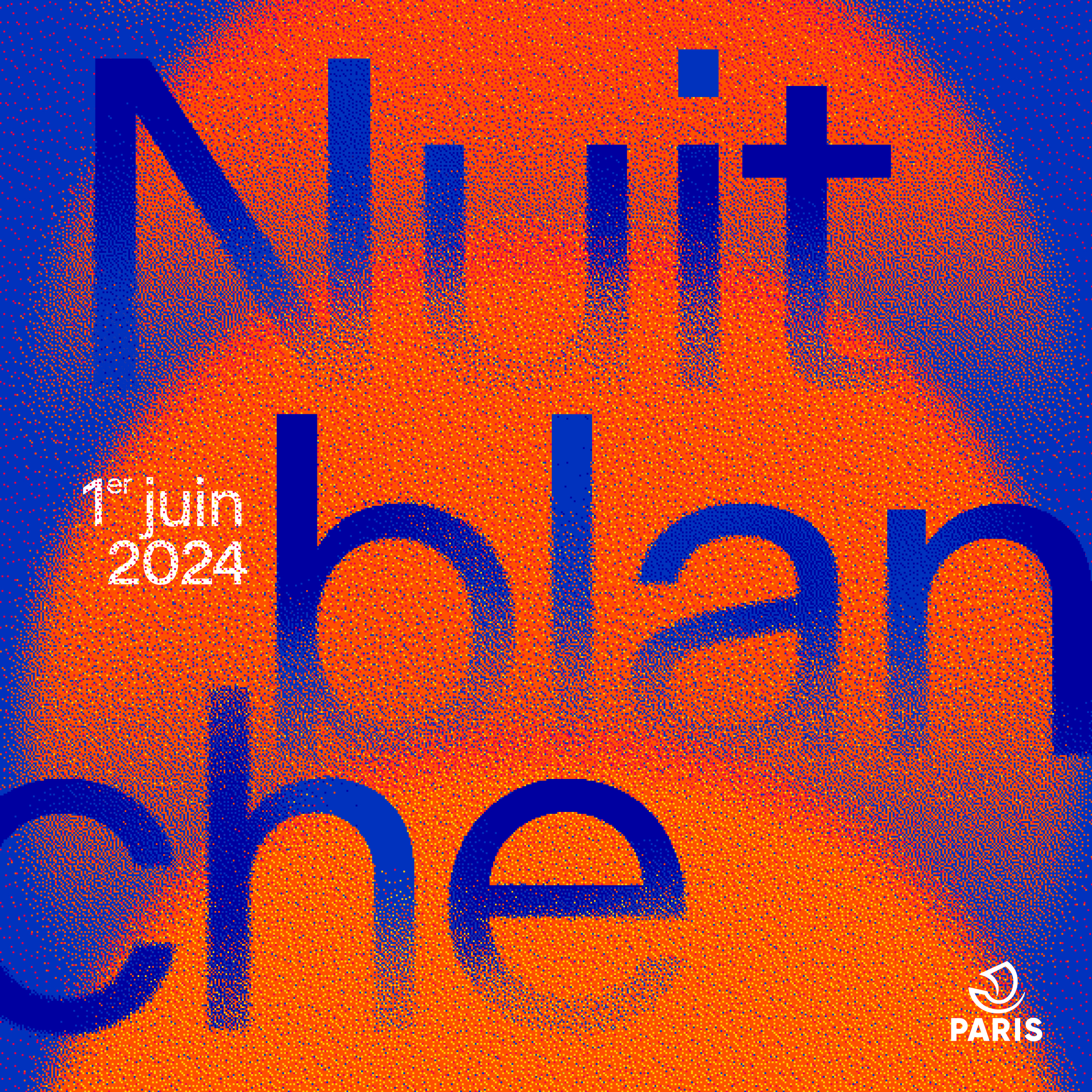 Affiche Nuit Blanche 2024 Paris