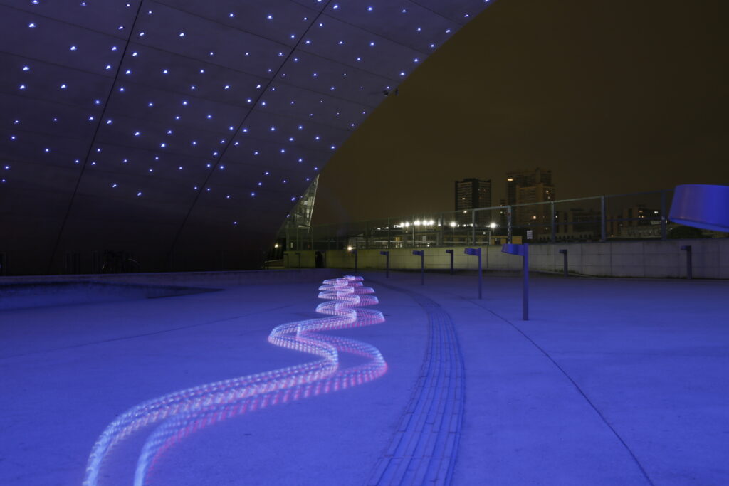 Photos roues lumineuses roller effet lumière