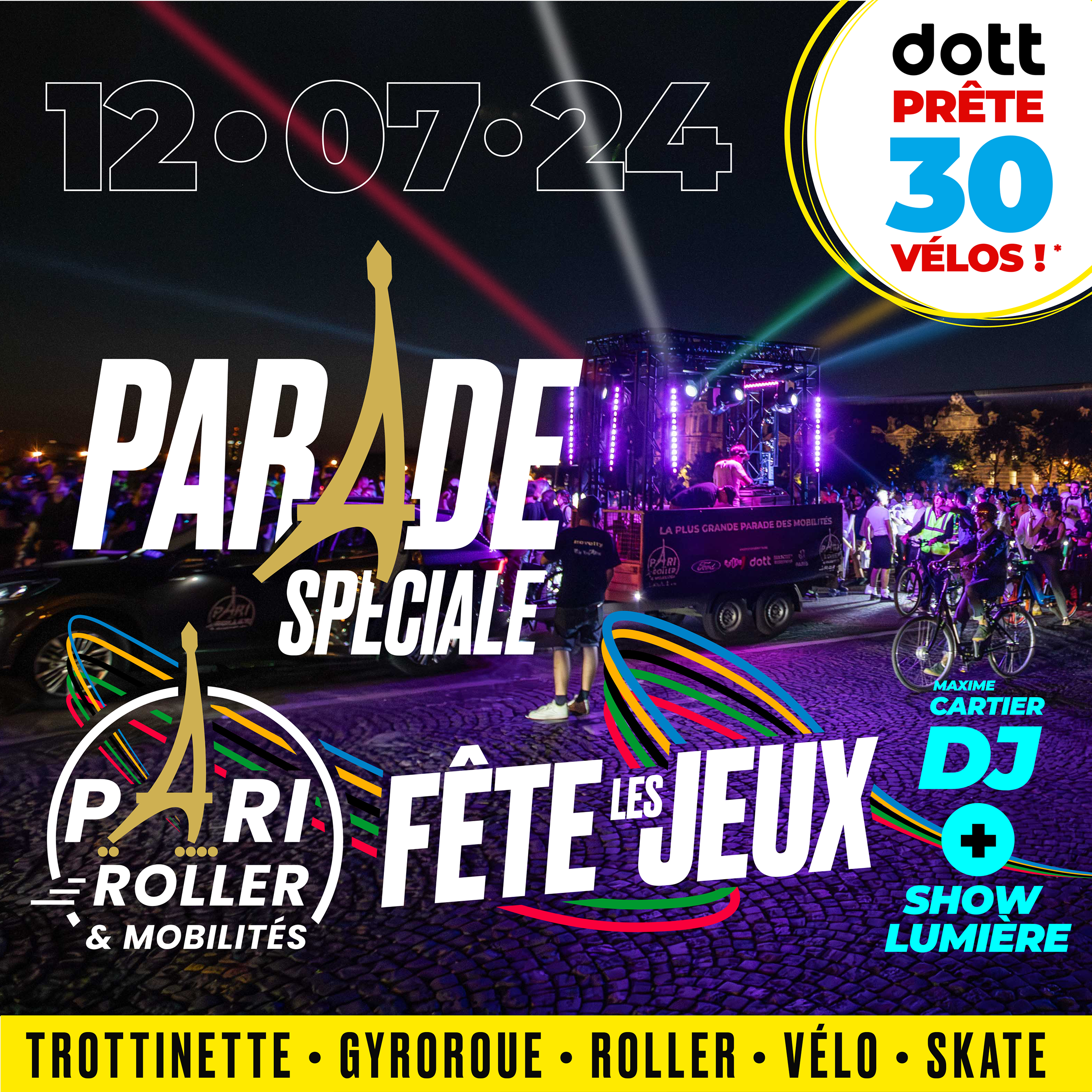 Balade Spéciale Pari Roller & Mobilités fête les jeux