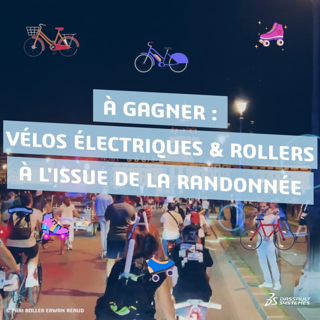 Visuel tirage au sort vélos et rollers à gagner lors de l'évènement le 04 octobre 2024