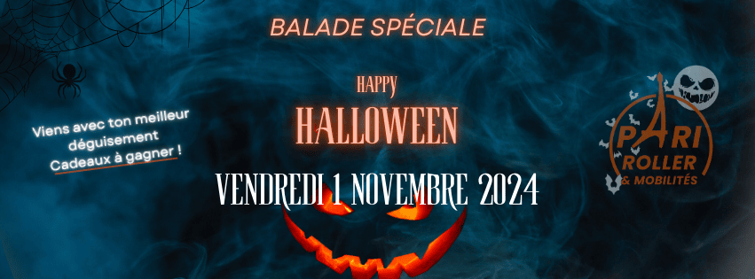 Bannière Balade Halloween Pari Roller & Mobilité
