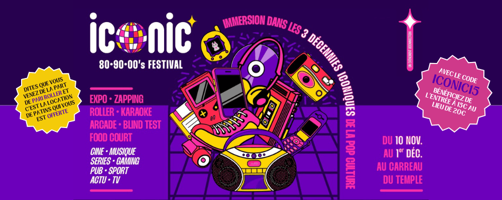 iCONIC ROLLER PARTY BANNIERE