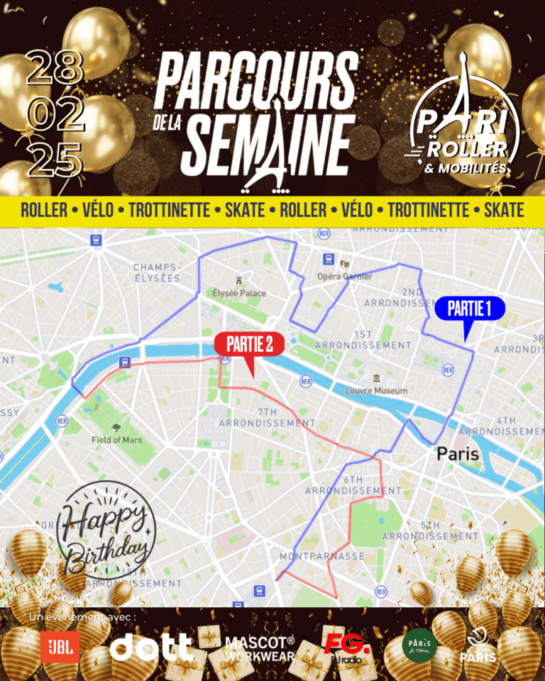 Parcours 27ans pari roller