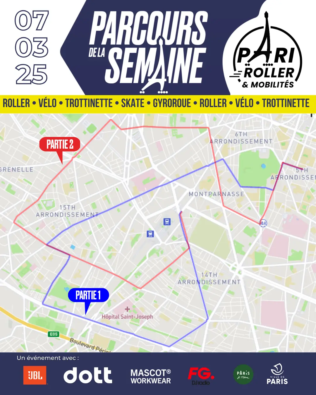 Pari Roller & Mobilités vendredi 07 mars 2025 Panthéon