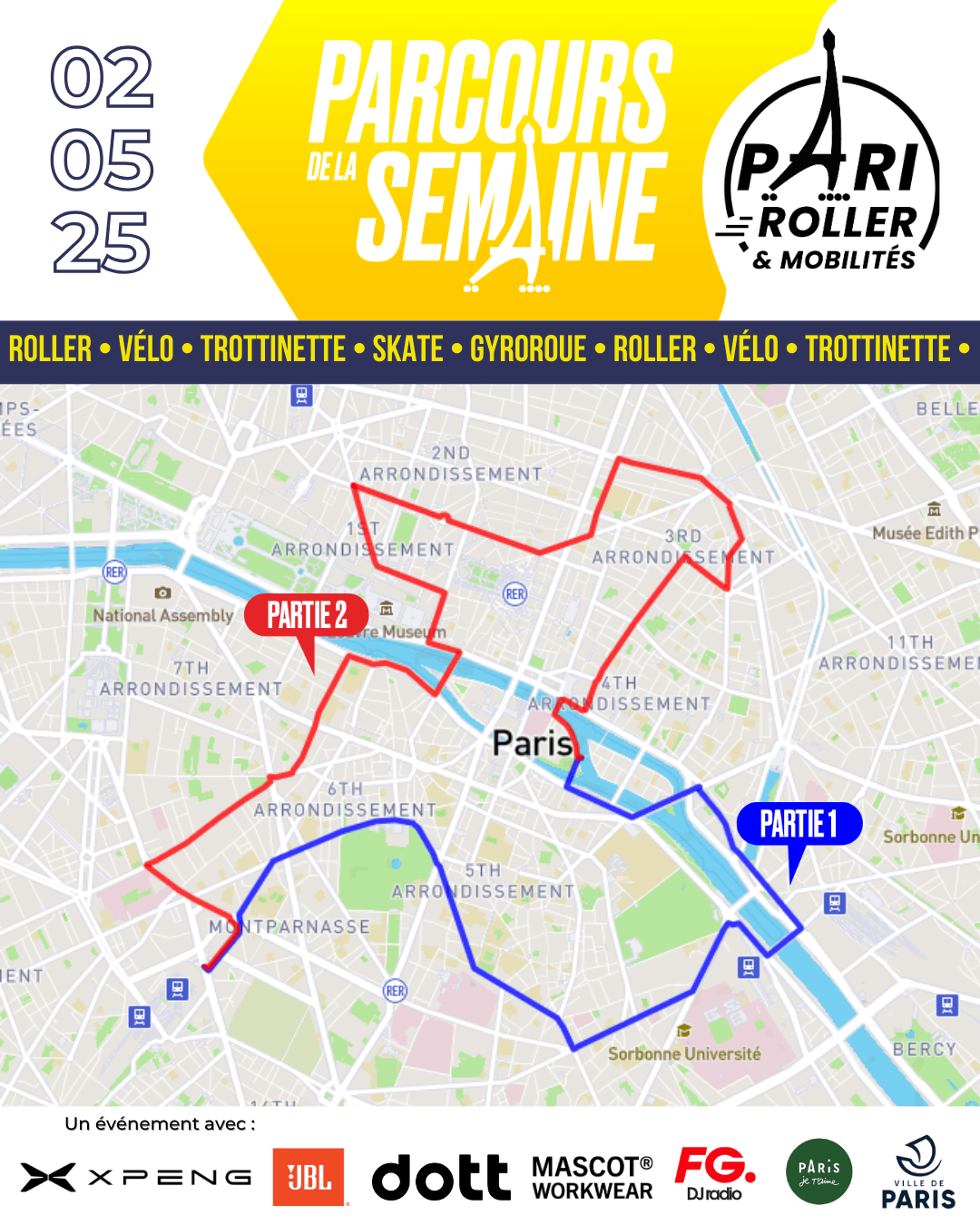 Balade roller & Mobilités 02 avril 2025