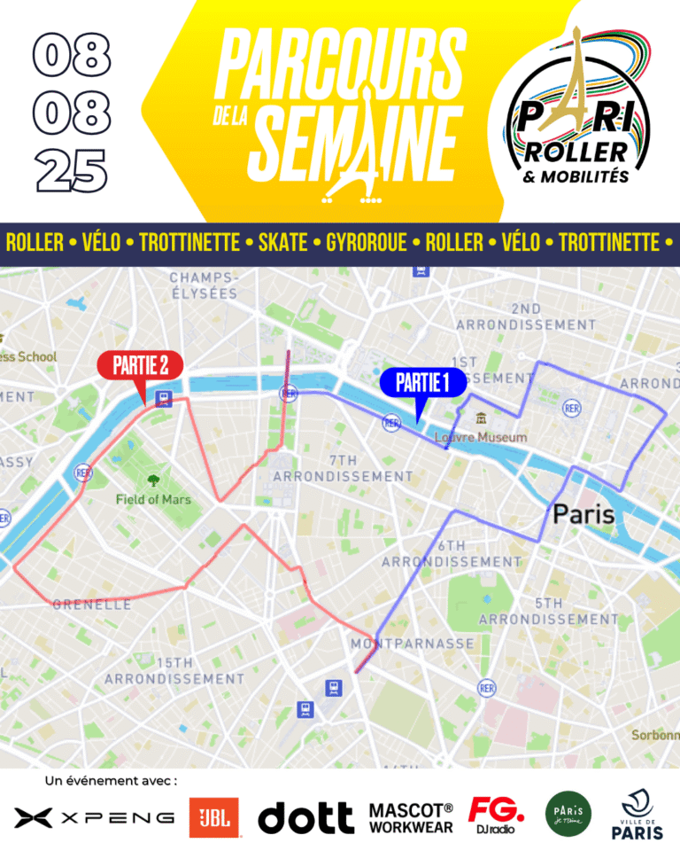 Parcours 08 août 2025 Pari Roller & Mobilités