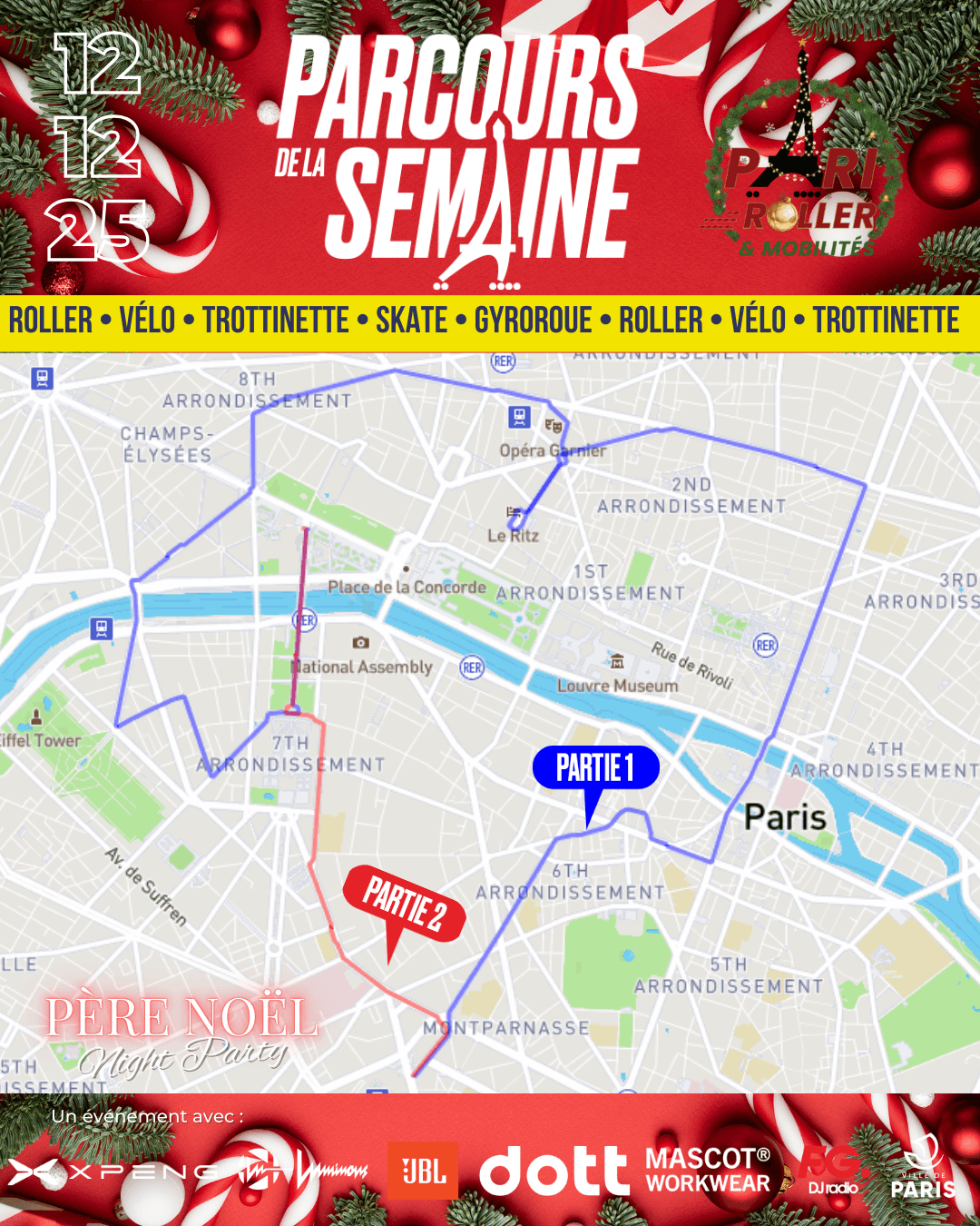 Parcours 12 decembre Balade pere noel