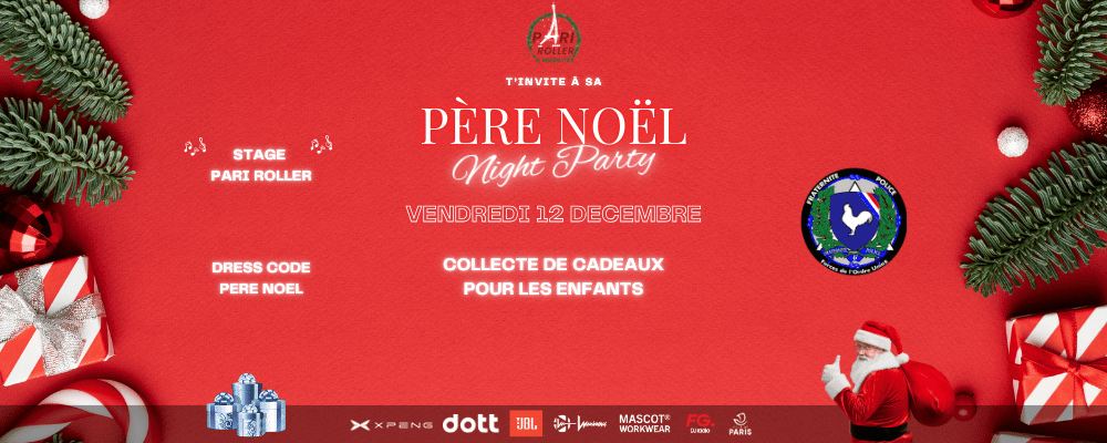 Pere noel night party pari roller & mobilités