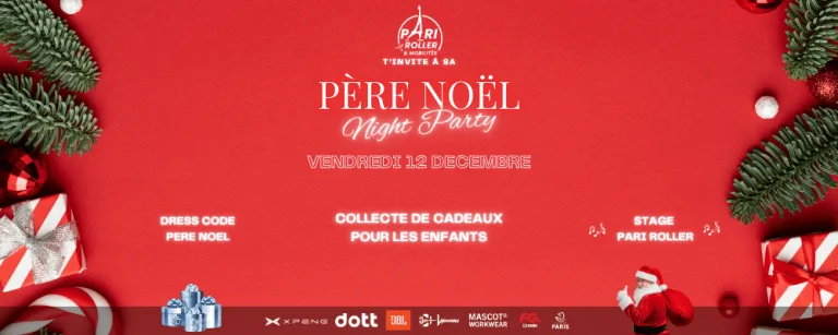 Pere noel night party pari roller & mobilites