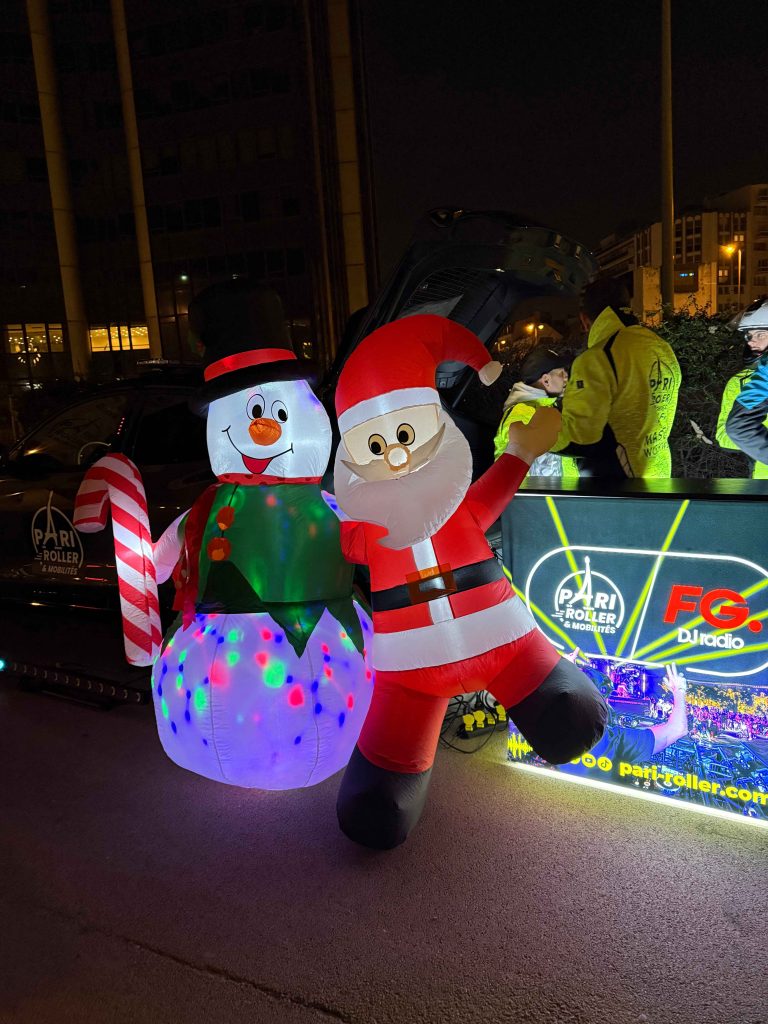 Pere noel Pari Roller & Mobilités Départ
