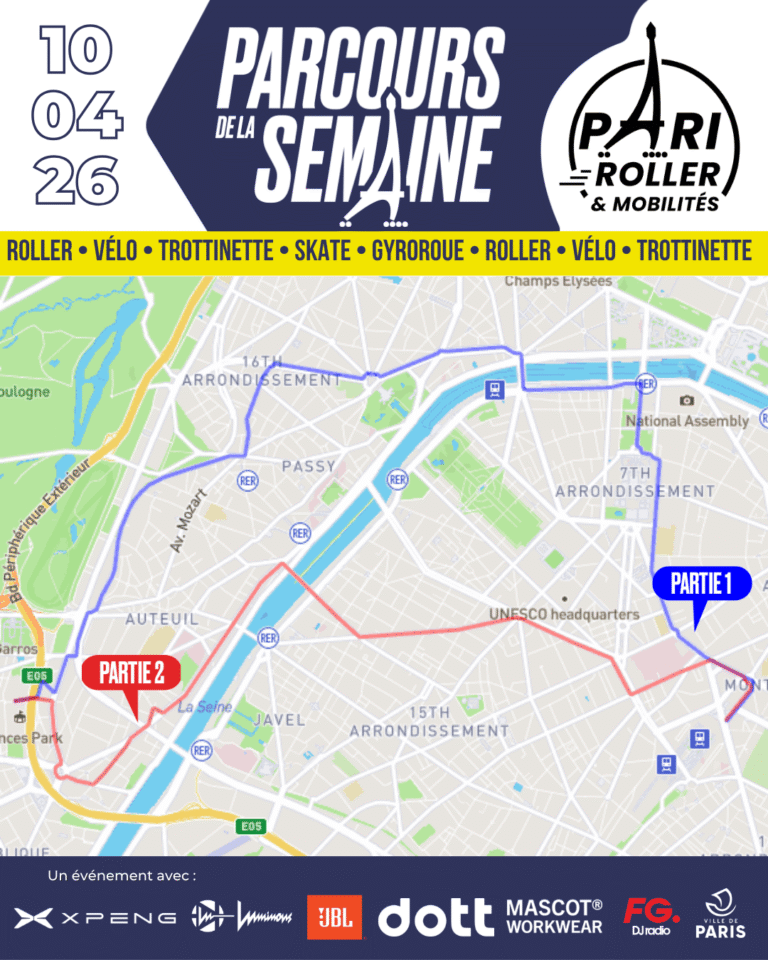 Parcours 10 avril 2026 Pari Roller & Mobilités