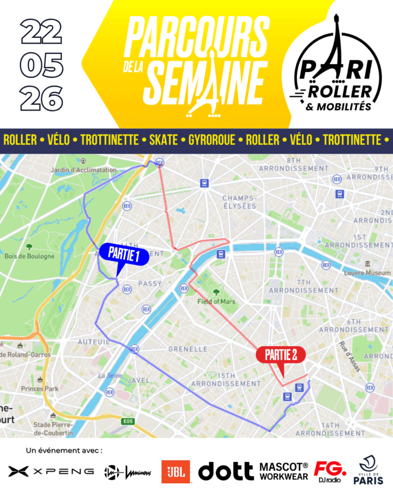 Parcours 22 mai 2026 Pari Roller & Mobilités