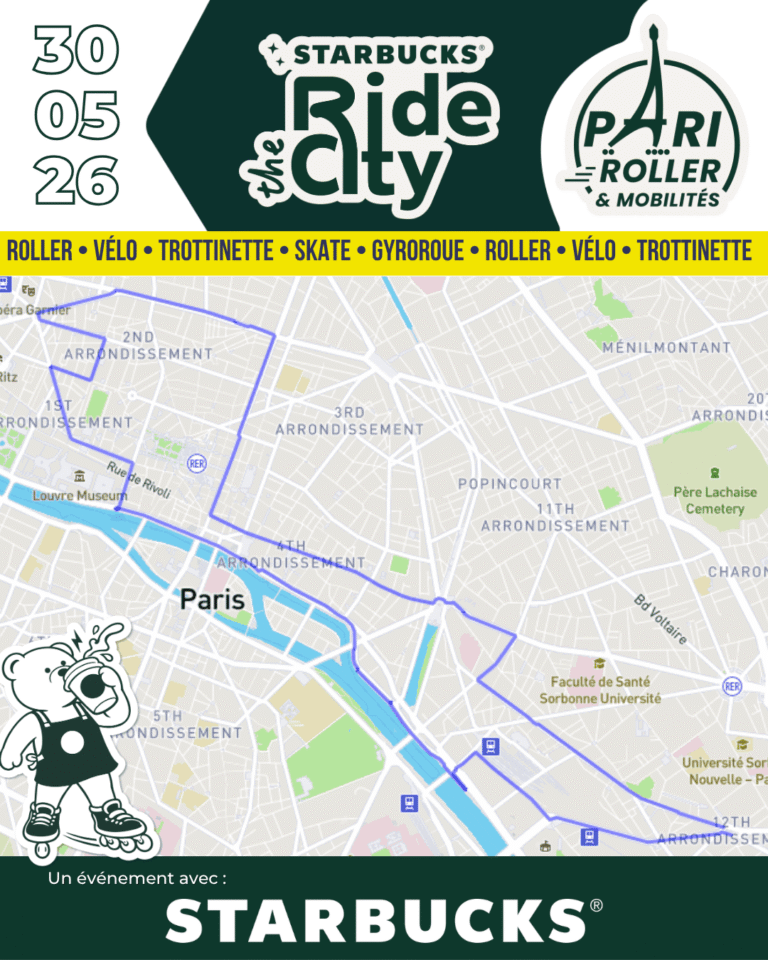 Parcours Pari Roller & Mobilités Starbucks