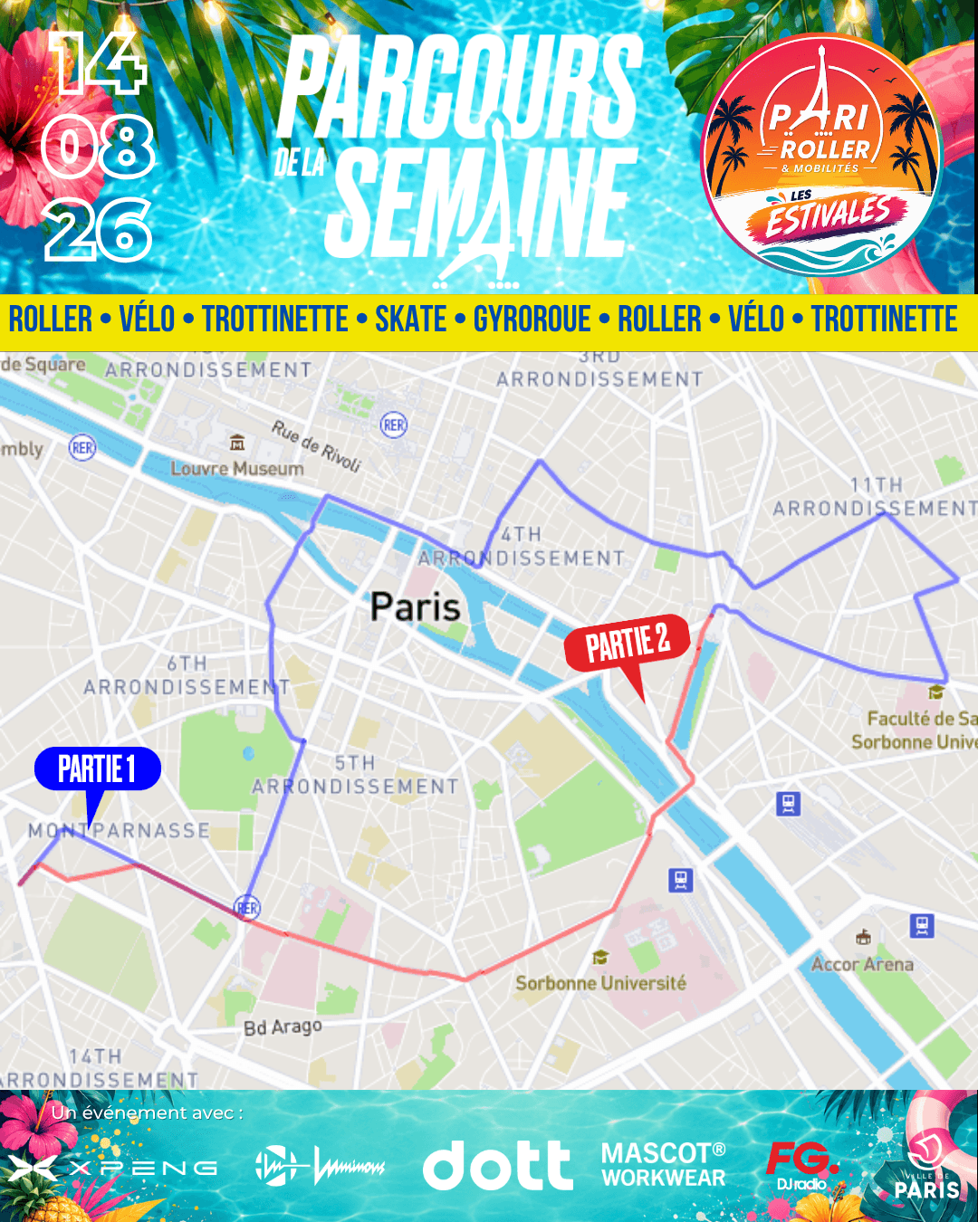 Parcours Pari Roller & Mobilités 14 08