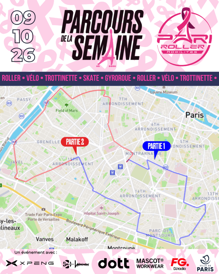 Parcours pari roller & Mobilités 09 10 2026
